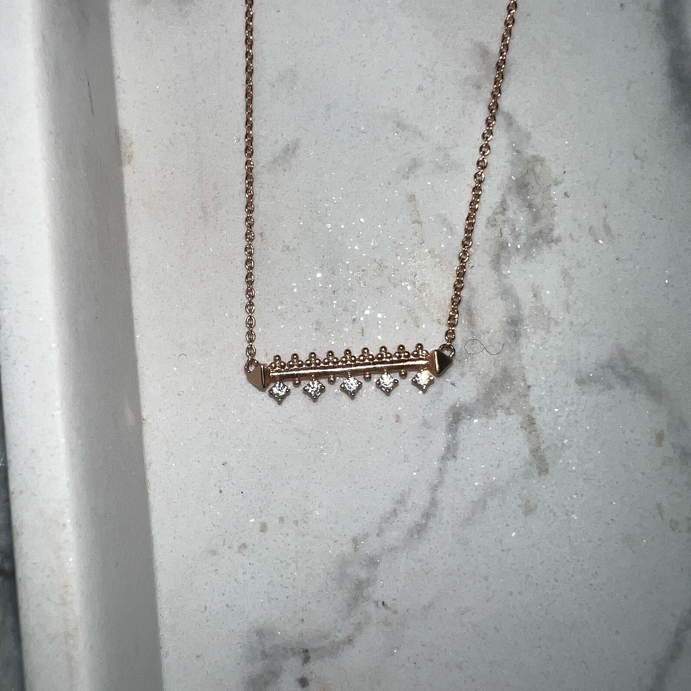 Kendra Scott Anissa Necklace in Rose Gold